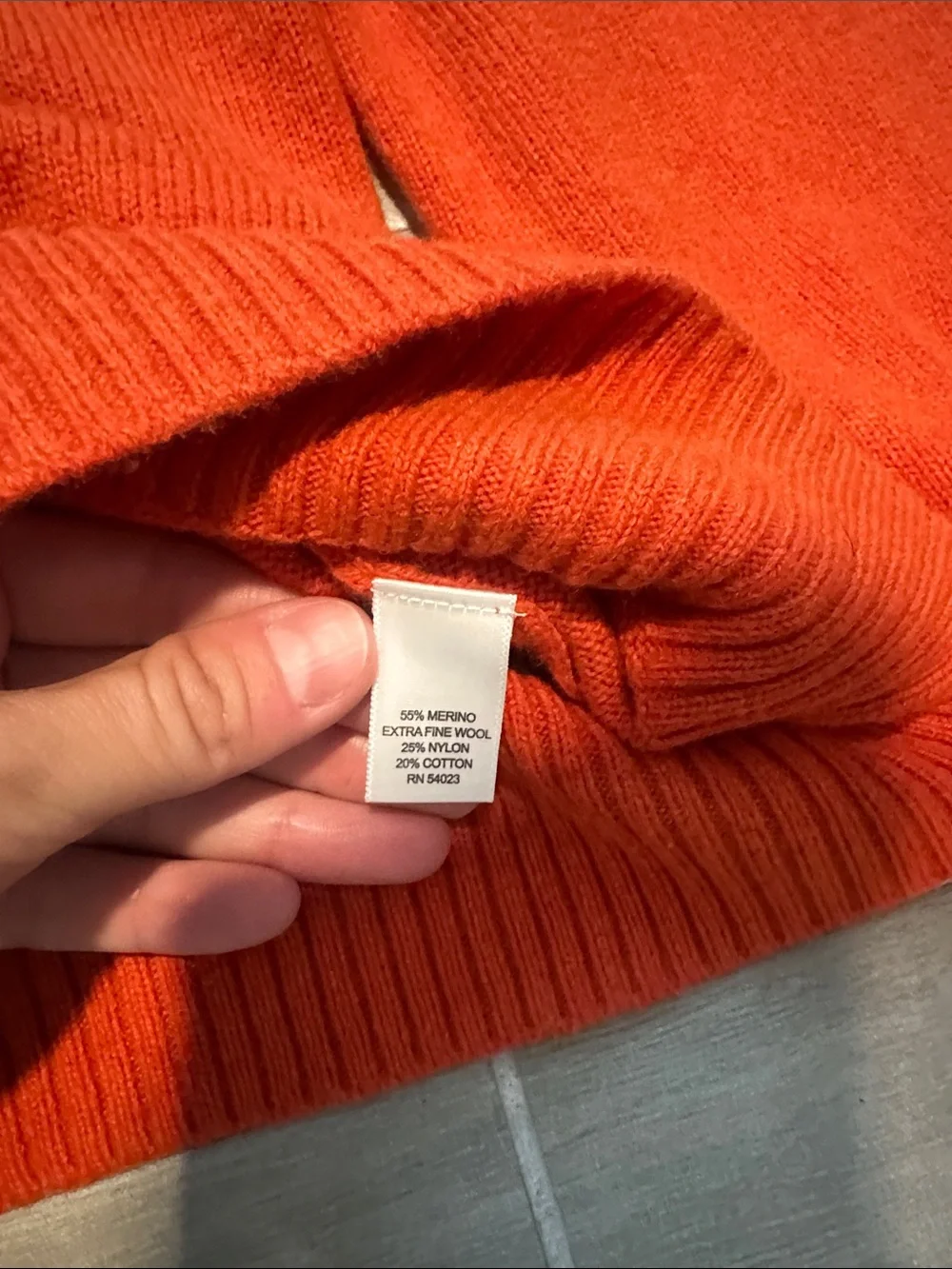 Banana Republic Men's Crewneck Sweater in Orange